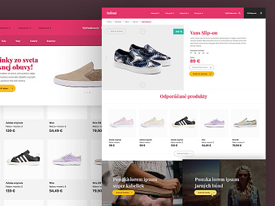 E-comerce layout