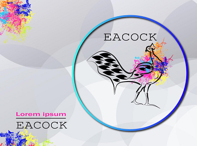 Eacock logo 3d branding graphic design logo motion graphics ui