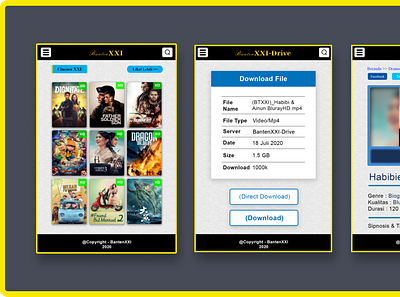 Simple Movies App Design mobile app movies ui