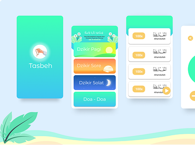 Tasbeh App Design design mobile app tasbih ui