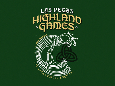 Las Vegas Highland Games celtic gaelic games highland illustration las vegas nevada peacock