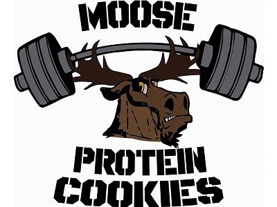 Moose Protein Cookies Logo cookie moose protein