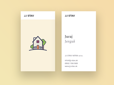 Business card for JJ STAV Company