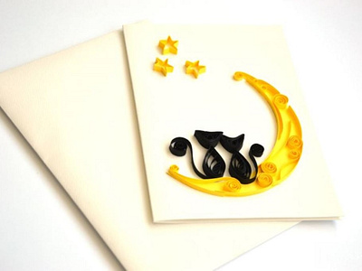 Quilling card 3d craft greet greetingcard handmade illustration logo paperart papermagicbyjr quilling