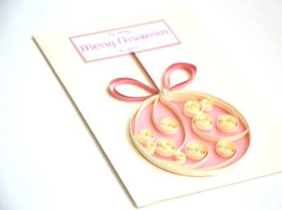 Christmas quilling card