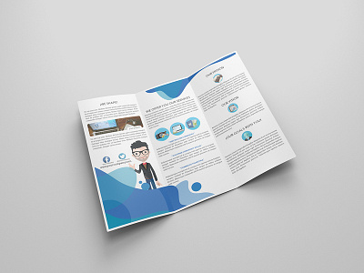 Free Trifold Mockup brochure design flyer free mockup trifold