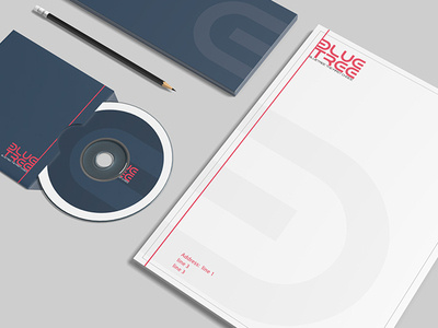 Free Stationery Branding Mockup branding design compact disc company envelope design free mockup pencil stationary