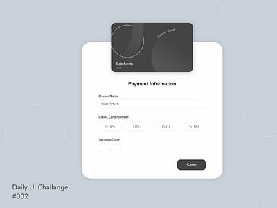 Payment Information - Daily UI #002