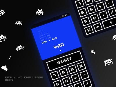 Space Invaders Calculator - DailyUI 004