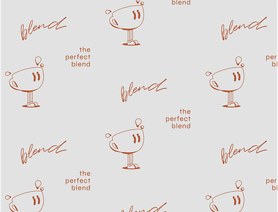 BLEND coffee brand design branding graphic design iconography illustration logo