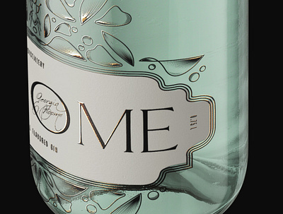 BLOOME distillery bottle brand design branding design gin graphic design illustration label logo packaging