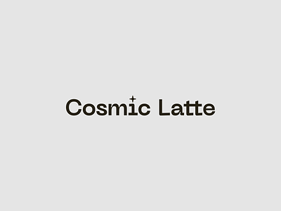 Cosmic Latte Logo branding cosmic design gradient logo logotype mark space star symbol typography visual identity