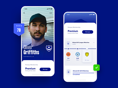 Sports Club iOS Concept