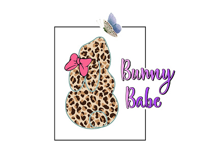 Leopard rabbit design for Easter Day sublimation design graphic design