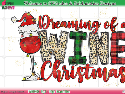 Christmas Wine lover PNG Design