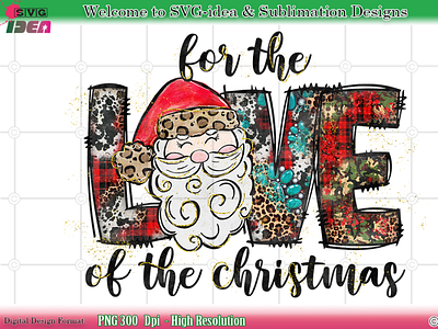 For the Love of Christmas PNG design christmas decor