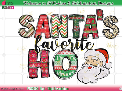 Santa's favorite Ho Ho Ho PNG Design christmas decor