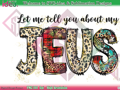 Christmas Jesus PNG Sublimation Design