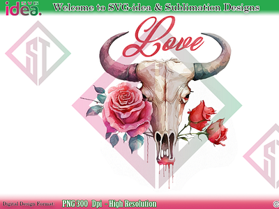 Vintage Retro valentine skull PNG bundle