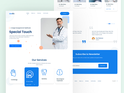 TrafoHealth - Landing Page Concept 3d animation branding design graphic design illustration logo motion graphics ui vector