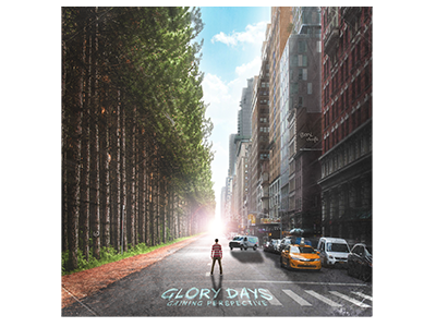 Glory Days "Gaining Perspective" Digital Album Cover album art art city colors custom graphic design music perspective