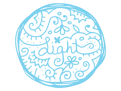 Light Doodle cursive doodle hand lettering light