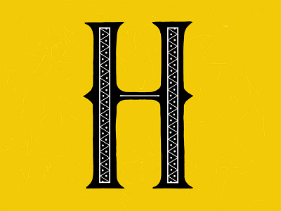 H 36 days of type h hand lettering illustration lettering ornate western