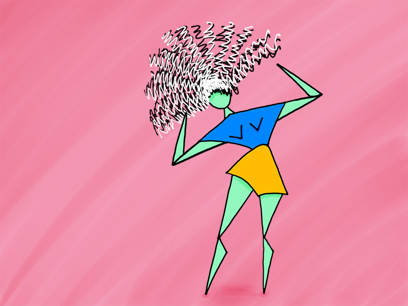 Wendy woman person figure illustration abstract geo lady