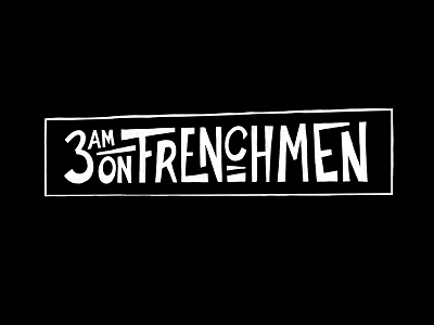 3am on Frenchmen documentary hand lettering illustration lettering movie title music title title card title design title screen title treatment