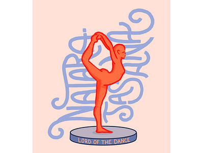 Dancer Pose character design figure hand lettering handlettering illustration lettering yoga yoga logo yoga pose yogi