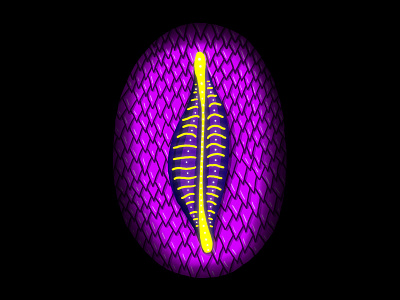 0 36 days of type alien creature design glow hand lettering handlettering illustration lettering nature neon organic psychedelic scales slug