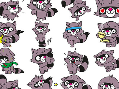 Raccoon Sticker