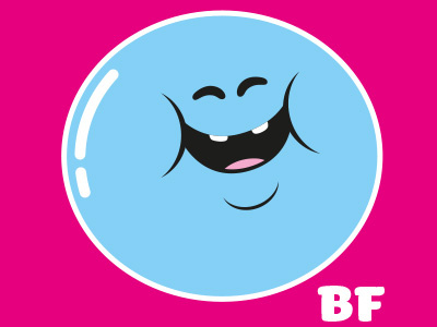 Bubble Logo bubble bubblefriends character emotions illustration logo profile vector