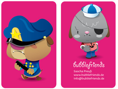 Business Card1 bad business card character design good police