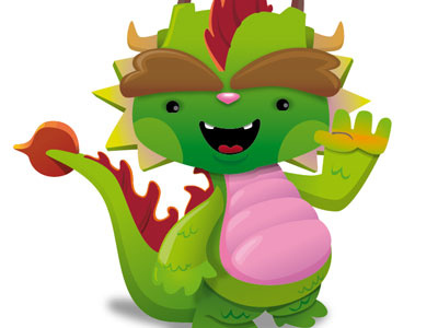 Dragon Wip bubblefriends character design illustration vector