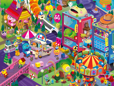Colorcity bubblefriends character design illustration vector