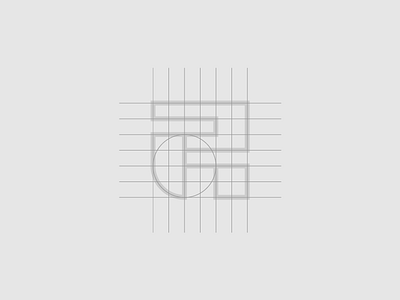 R (Monogram) - Grid grid inspiration logo r type