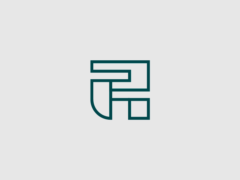 R - Monogram animation logo square yagoferreira