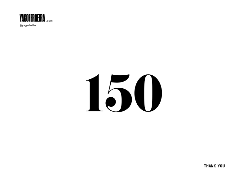 150 on Instagram! art direction branding design photoshop type visual identy