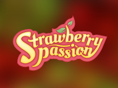 Strawberry Passion food fruit logo passion strawberry summer