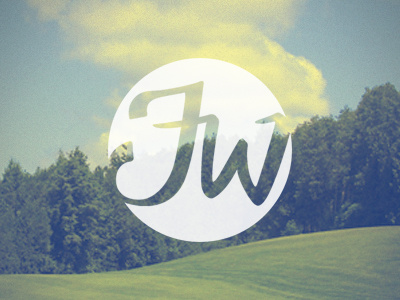 Monogrammy golf hand typography logo photography