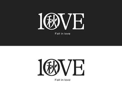 FALL IN LOVE branding design illustrations logo