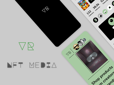 VR Nft Media app mobile design ui ux uxuidesign