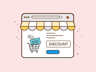Coupon Applied animation applied cart coupon discount ecommerce online shopping