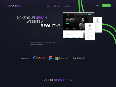 Dream Developer Website Design