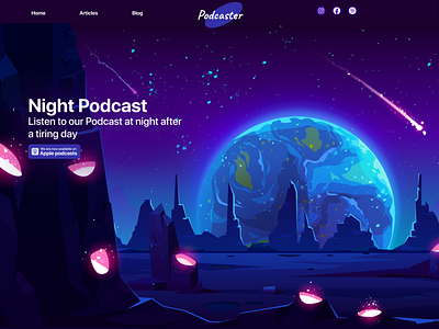 Podcaster website designe