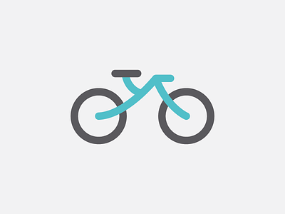 Bicycle bicycle bike flat icon geometric icon minimalism transportation