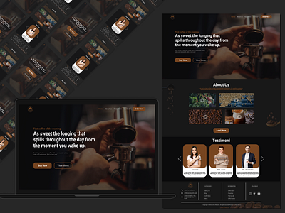 Monster Coffe - Website Design