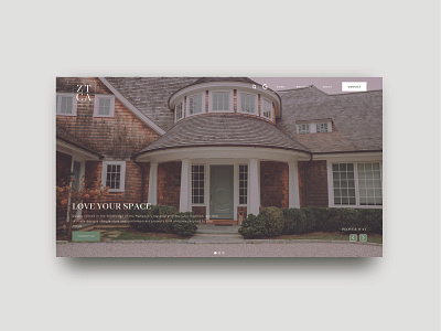 Hamptons Architect Website Hero architecture architecture logo brown green hamptons hero logo web deisgn website