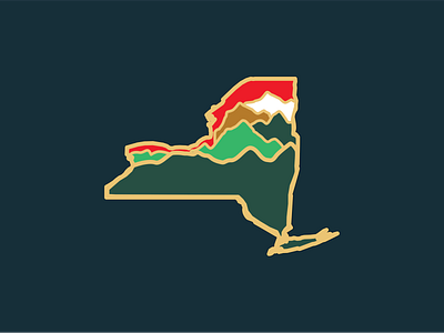 Adirondacks of New York Enamel Pin